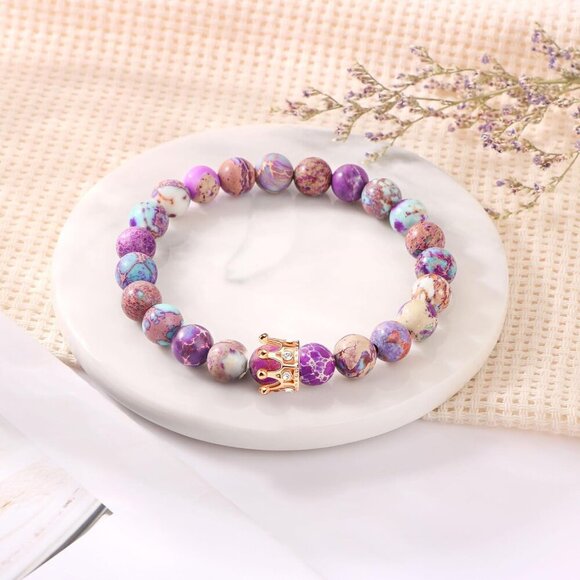 Royal Jasper Bracelet with Gift Box - Perfect for Birthdays and Celebrations - Picture 5 of 7